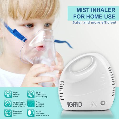 iGRiD Compact Lightweight Low Noise Operation Compressor Nebuliser|IG1614N|