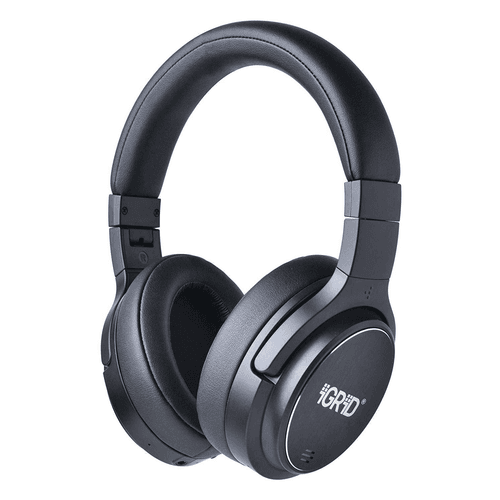 iGRiD Hush Active Noise Cancelling Over-Ear Bluetooth Headphones Black |IG-8100|