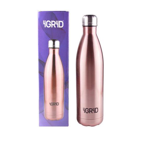 iGRiD Double Wall Stainless Steel Leak-Proof Water Bottle 1000ML-Gold|ST1LG|
