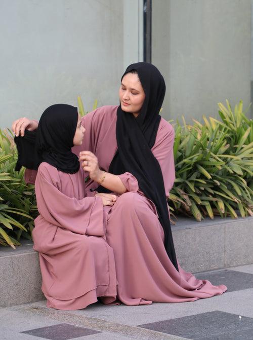 Powder Pink Abaya