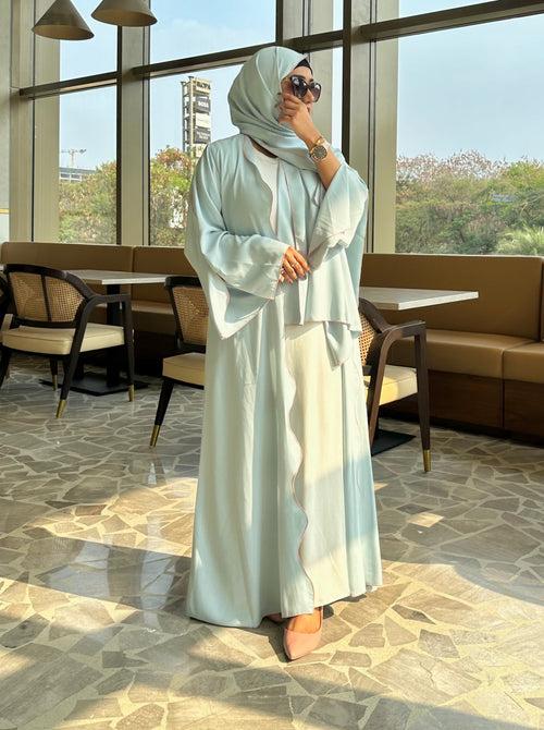 Nawal Abaya - Blue (Comes with hijab)