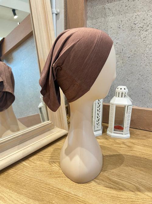 Brown Premium Hijab Cap