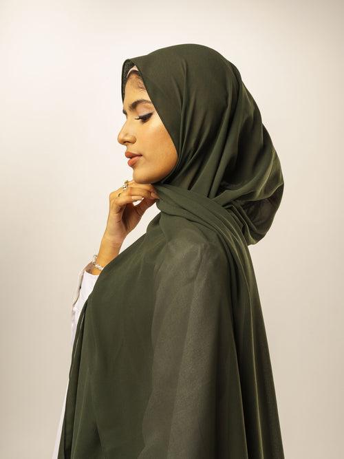 Malaysian Georgette Hijab- Basil