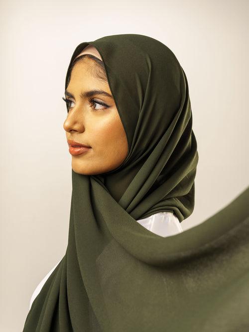 Malaysian Georgette Hijab- Basil