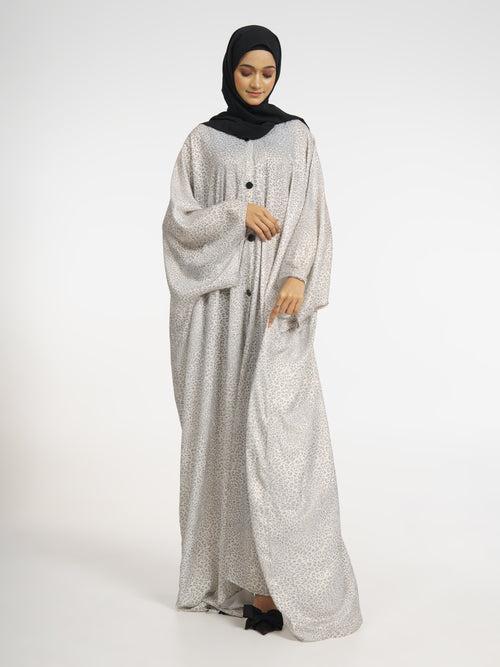 Fahd Printed Kaftan Abaya