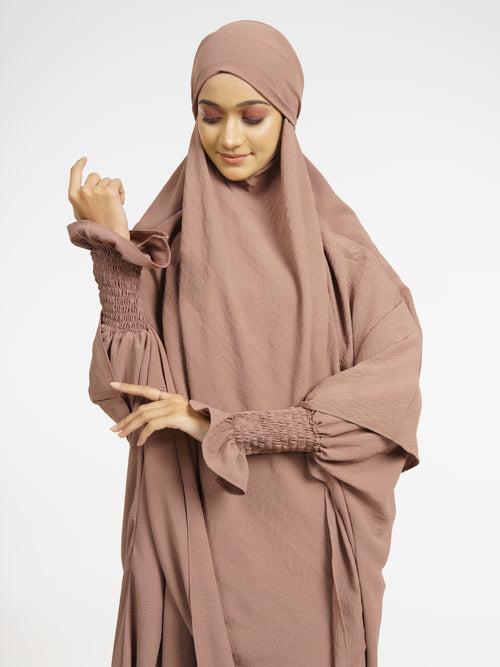 Mauve 2-Piece Khimar Set