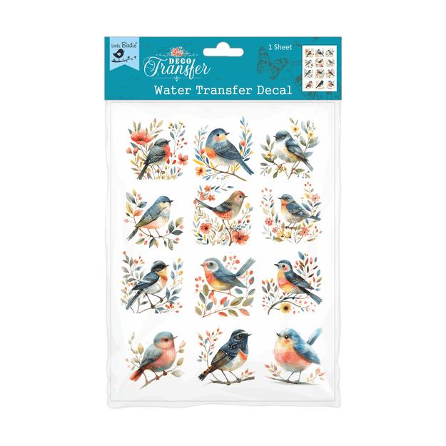 Deco Transfer Sheet Bird Gallery 7.5 X 9.5inch 1pc