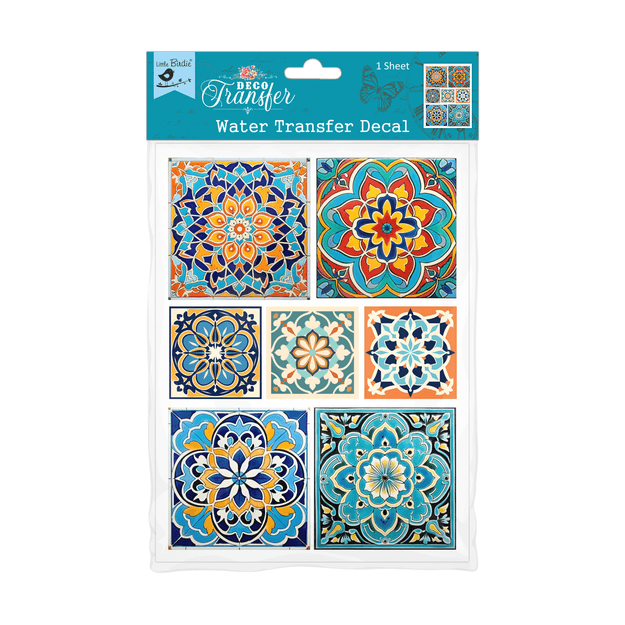 Deco Transfer Sheet Moroccan Artistry 7.5 X 9.5inch 1pc