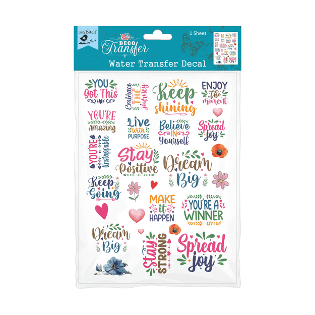 Deco Transfer Sheet Spread Joy 7.5 X 9.5inch 1pc