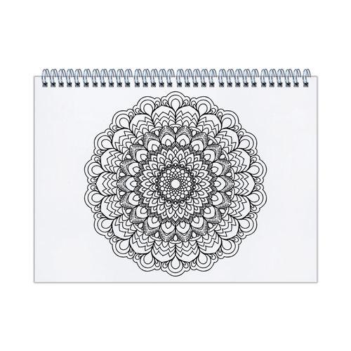 Mystic Mandalas Sketchbook | L11 XW8.2Inch | Wire-O | 150gsm - 50pages - 1 Book