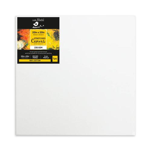 Stretched Canvas Frame 16X30Mm 230Gsm 20 X 20Inch 1Pc (Pack of 3)