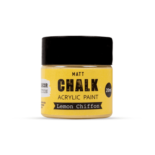 Home Decor Chalk Paint Lemon Chiffon 20ml Bottle