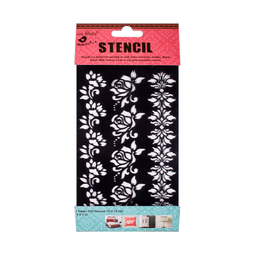 Stencil Border Delight 4in x 7in 1pc