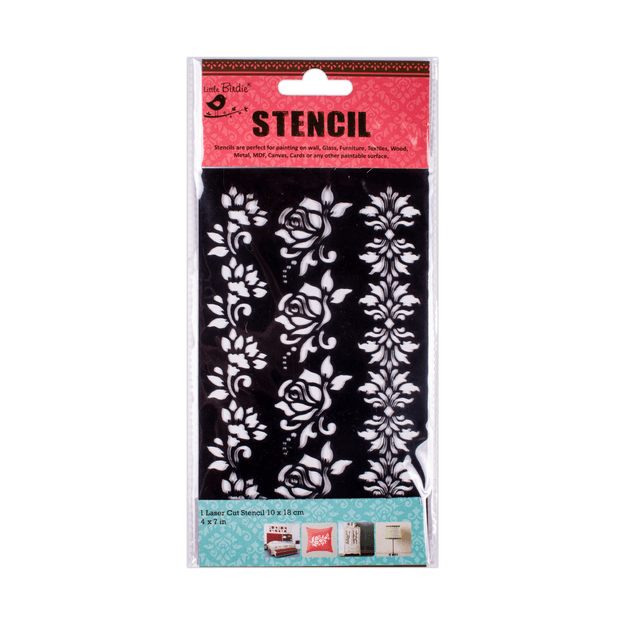 Stencil Border Delight 4in x 7in 1pc