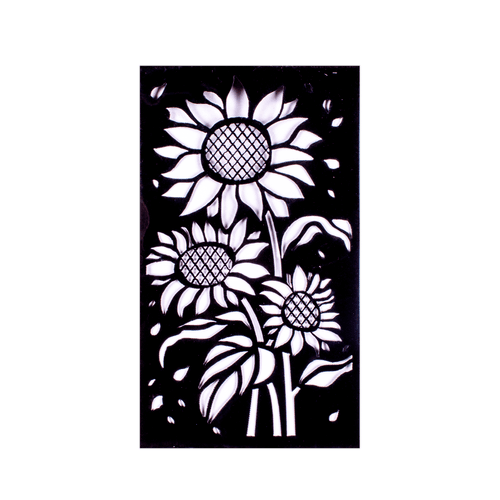 Stencil Sunflower Meadow 4in x 7in 1pc