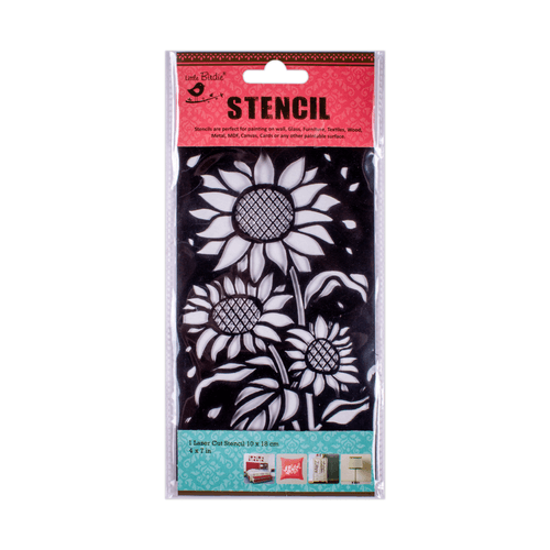 Stencil Sunflower Meadow 4in x 7in 1pc