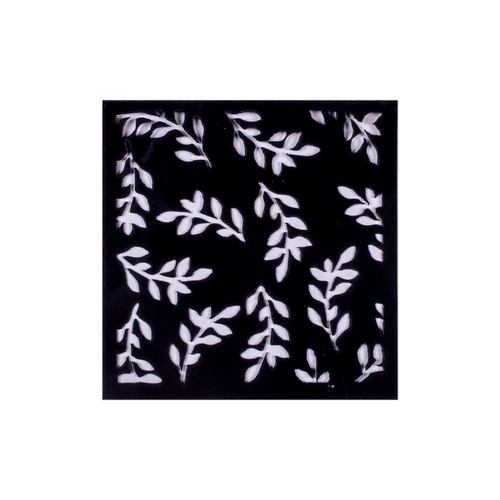 Stencil Leaf Deluge 4in x 4in 1pc