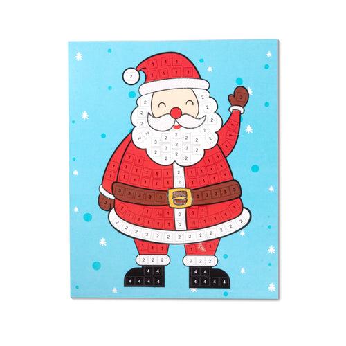 Christmas DIY Peel And Stick Mosaic Art Decor Kit - Santa Claus, 1 Box