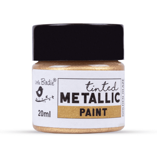 Tinted Metallic Paint Golden Glaze 20ml Bottle