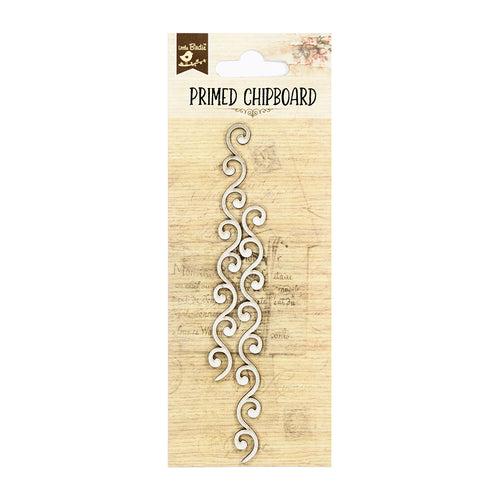 Primed Chipboard- Curly Borders, 2Pc