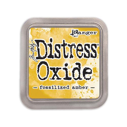 Tim Holtz Distress Oxide Ink Pad- Fossilized Amber,         3 X 3, 1 pc