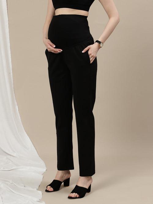 Black Maternity Work Pants