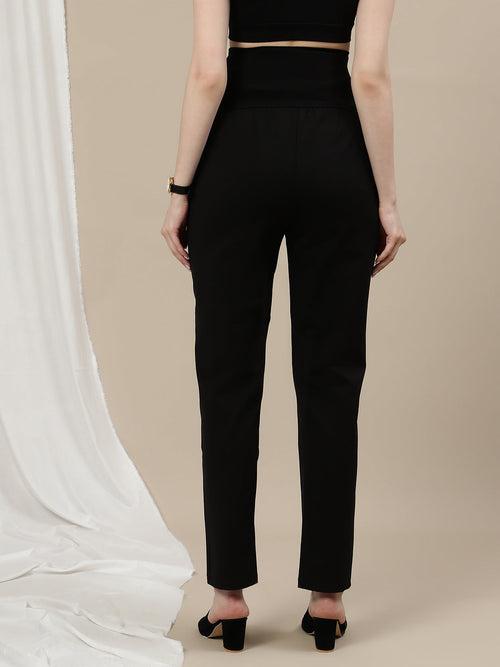 Black Maternity Work Pants