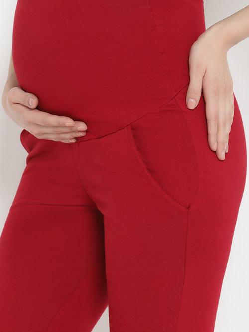 Maternity French Terry Casual Pants