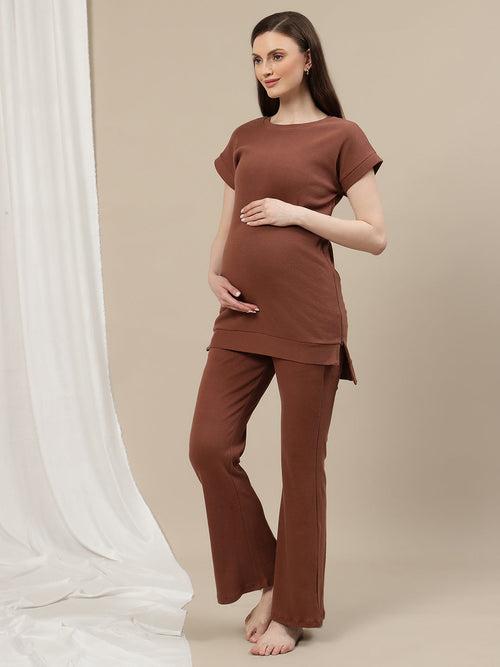 Maternity Rib Co-ord Set