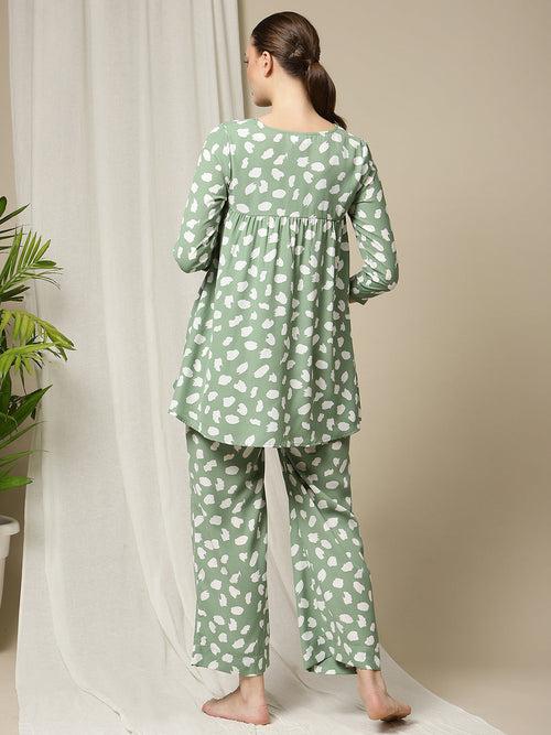 Maternity Yoke Tunic & Pants Set