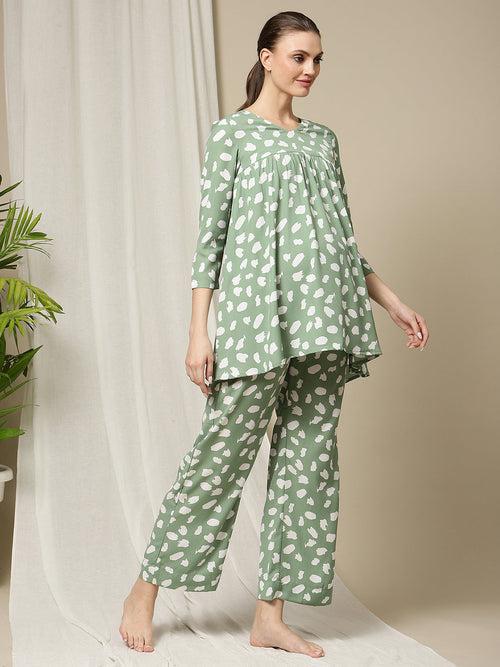 Maternity Yoke Tunic & Pants Set