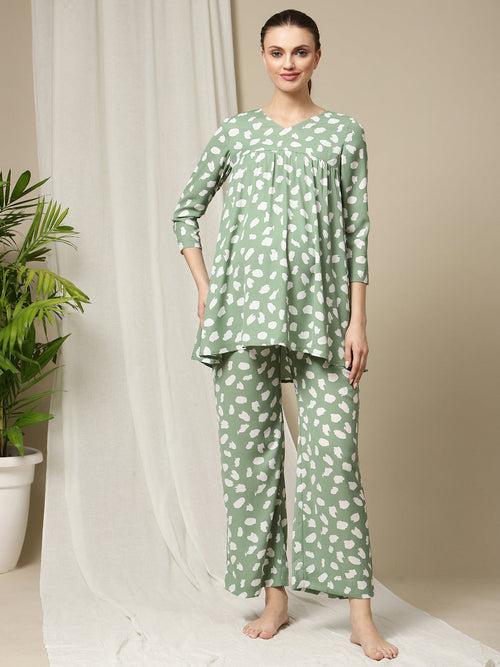 Maternity Yoke Tunic & Pants Set