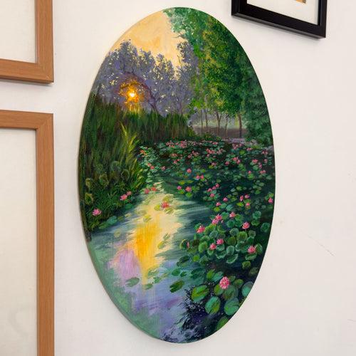 The Paradise pond - Painting