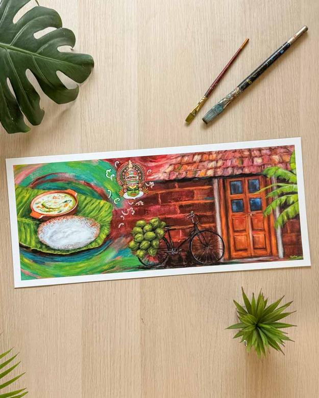 The essence of Kerala - Art Print