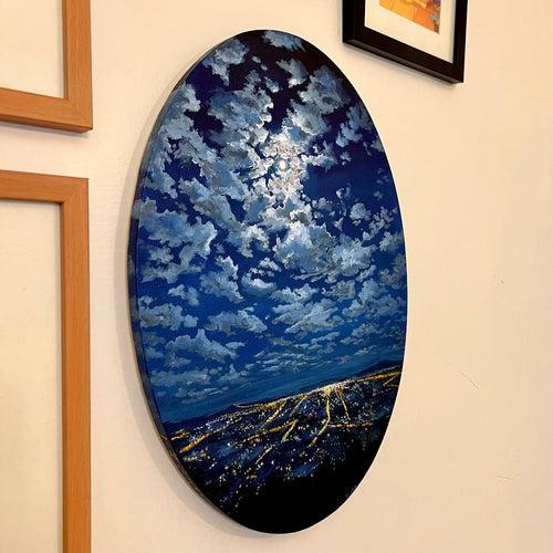 The Dreamy Moonscape - Painting