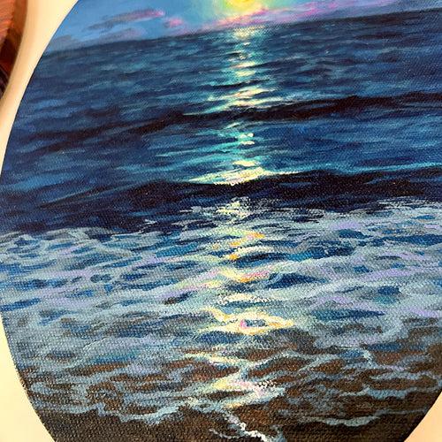 Moonlit Beach - Painting