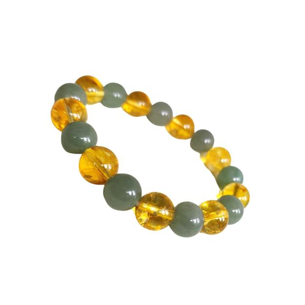 Citrine & Green Aventurine Wealth Bracelet | Business Success & Opportunity