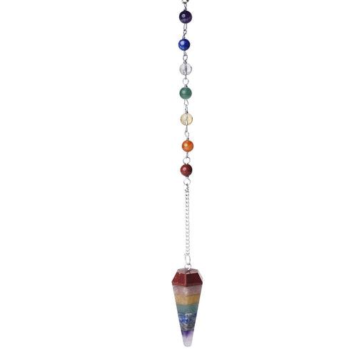 7 Chakra Pendulum Dowser Stone | Crystal Healing by Brahmatells