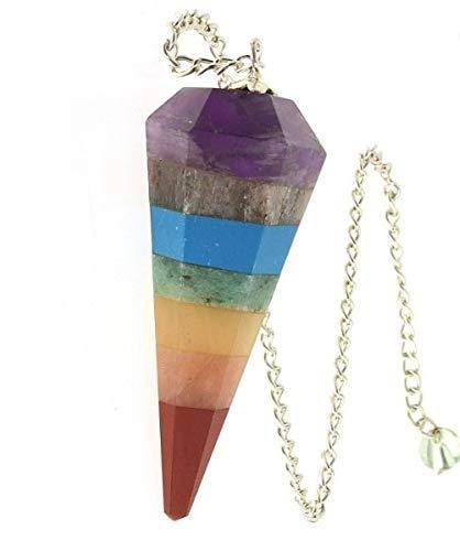 Seven Chakra Cone Pendulum for Dowsing & Meditation | Brahmatells