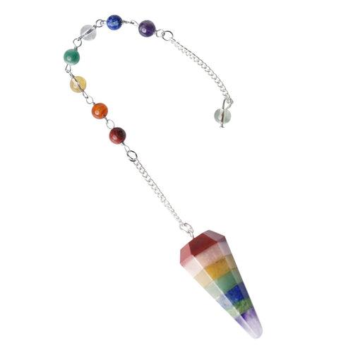 7 Chakra Pendulum Dowser Stone | Crystal Healing by Brahmatells