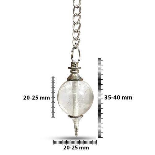 Natural Clear Quartz Pendulum for Dowsing & Meditation | Brahmatells