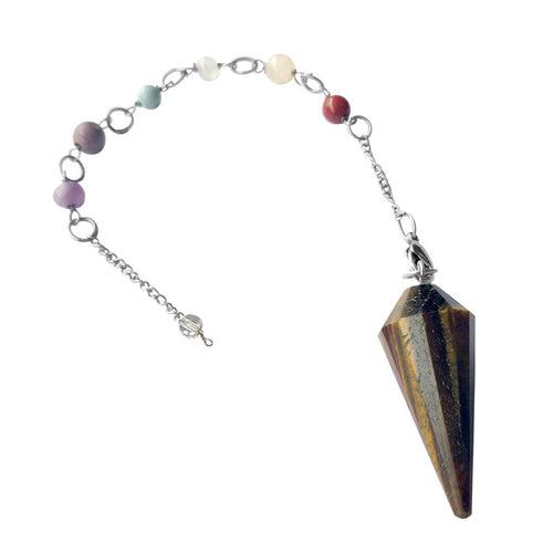 7 Chakra Pendulum Dowser Stone | Crystal Healing by Brahmatells