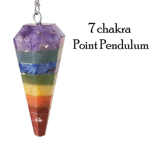 7 Chakra Pendulum Dowser Stone | Crystal Healing by Brahmatells