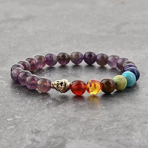 Triple Protection 7 Chakra Beads Bracelet - Balance & Harmony