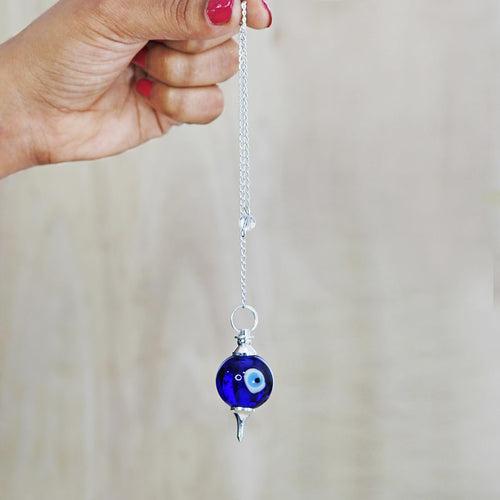 Amethyst Crystal Ball Pendulum for Dowsing & Healing | Brahmatells