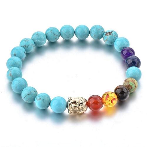 Triple Protection 7 Chakra Beads Bracelet - Balance & Harmony