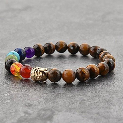 Triple Protection 7 Chakra Beads Bracelet - Balance & Harmony