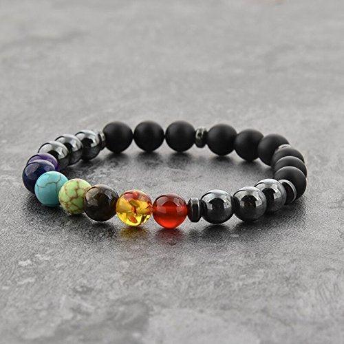 Triple Protection 7 Chakra Beads Bracelet - Balance & Harmony