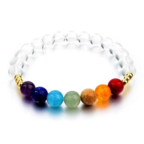 Triple Protection 7 Chakra Beads Bracelet - Balance & Harmony