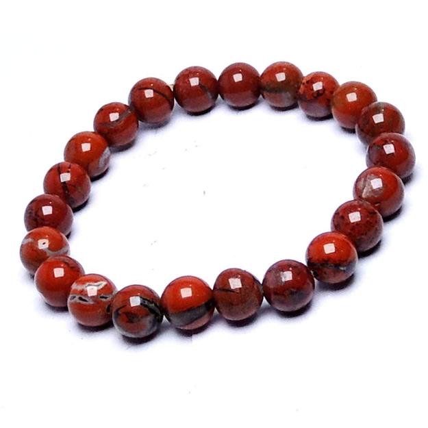 Natural Red Jasper Healing Bracelet | Unisex Reiki Accessory